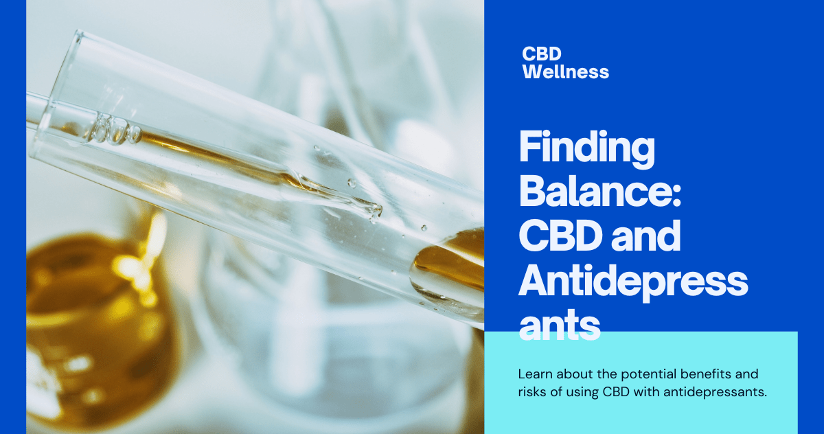 CBD and antidepressants